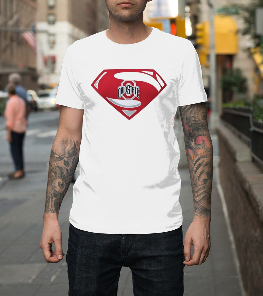 Ohio State Buckeyes Superman NCAA College Football T-Shirt