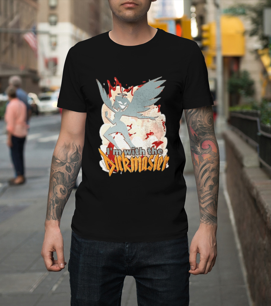 I'm With The Dickmaster Lute Hazbin Hotel Winged T-Shirt