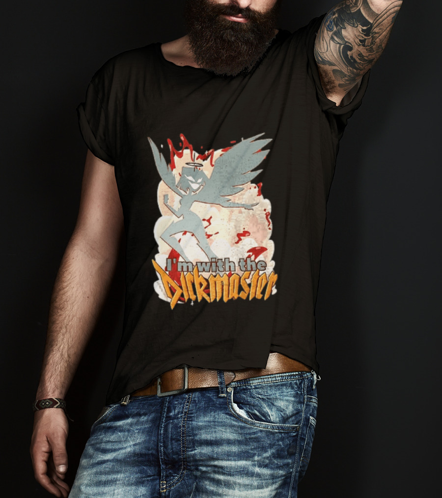 I'm With The Dickmaster Lute Hazbin Hotel Winged T-Shirt