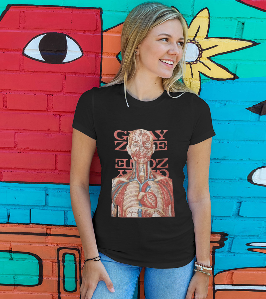 Gray Zone Anatomy Heart Illustration Adults Medical Revolutionize T-Shirt