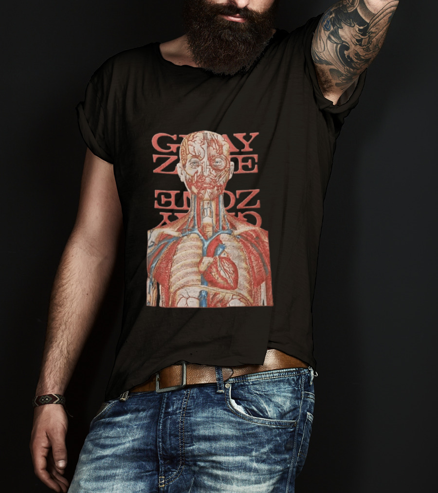 Gray Zone Anatomy Heart Illustration Adults Medical Revolutionize T-Shirt