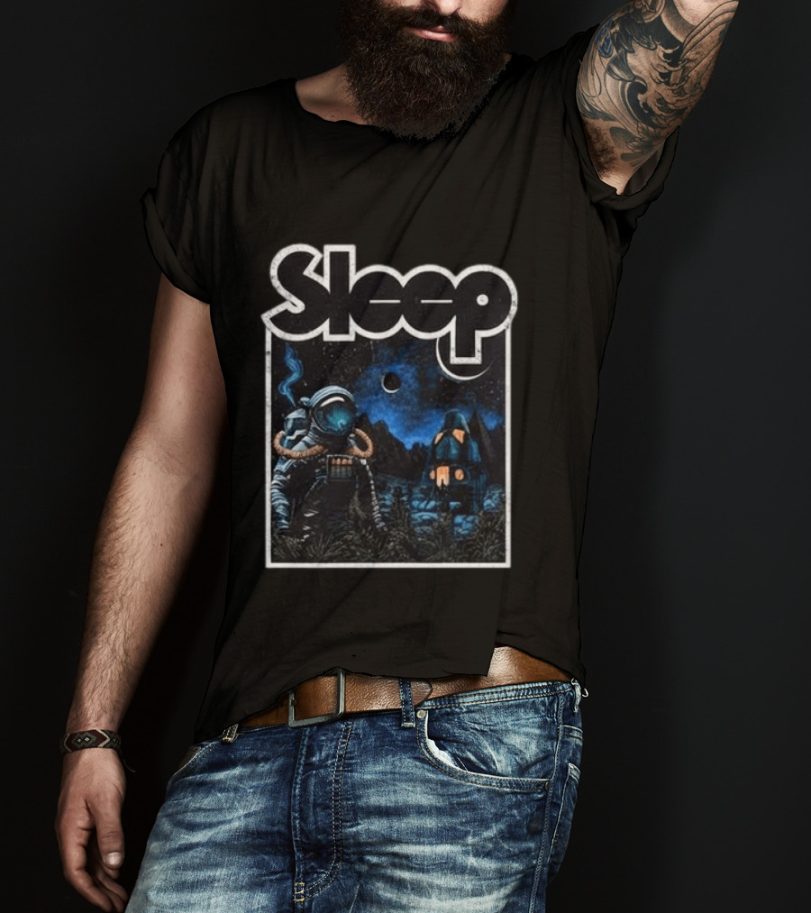 Sleep Hemispheres 2026 North America Tour Astronaut Night Scene T-Shirt