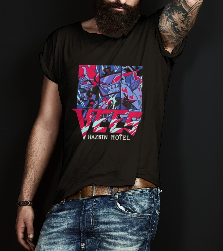 Vees Hazbin Hotel Cartoon Demon Characters T-Shirt