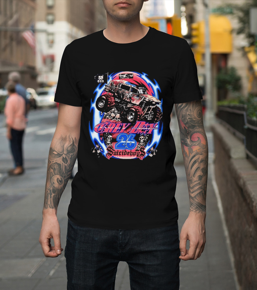 Suicideboys Grey Day 26 Monster Truck Thy Will Be Done G59 T-Shirt