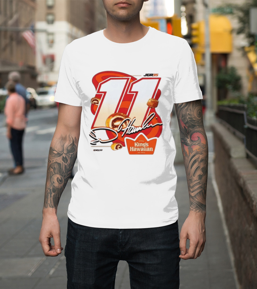Denny Hamlin 11 JGR Nascar King's Hawaiian Cinnamon Bites T-Shirt