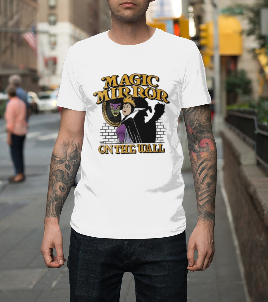 Magic Mirror On The Wall Evil Queen Old Hag Shadow T-Shirt