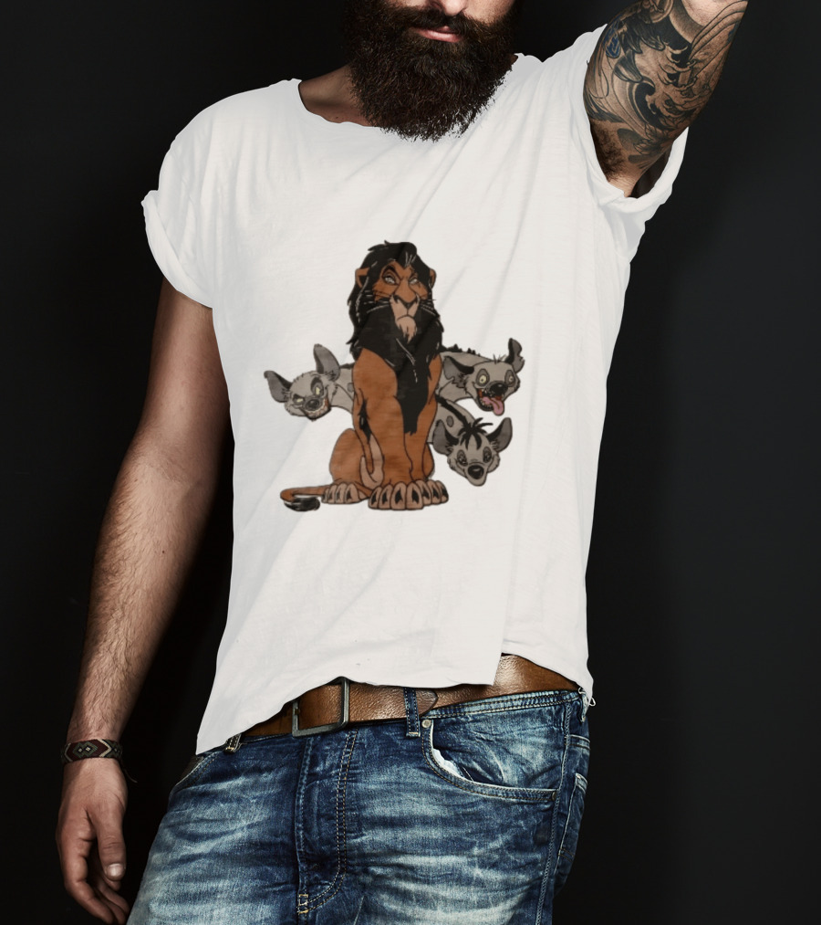 Disney The Lion King Scar And Hyenas Cartoon Characters T-Shirt
