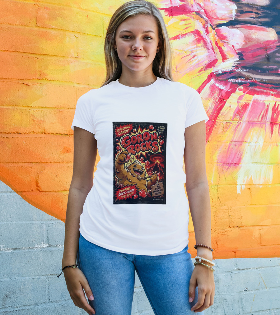 Exploding Candy Goron Rocks Death Mountain Flavor Popping Rock Candy That Rocks T-Shirt