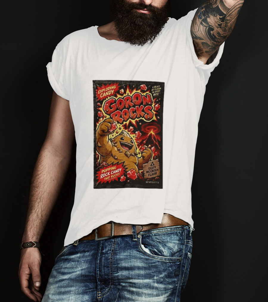 Exploding Candy Goron Rocks Death Mountain Flavor Popping Rock Candy That Rocks T-Shirt