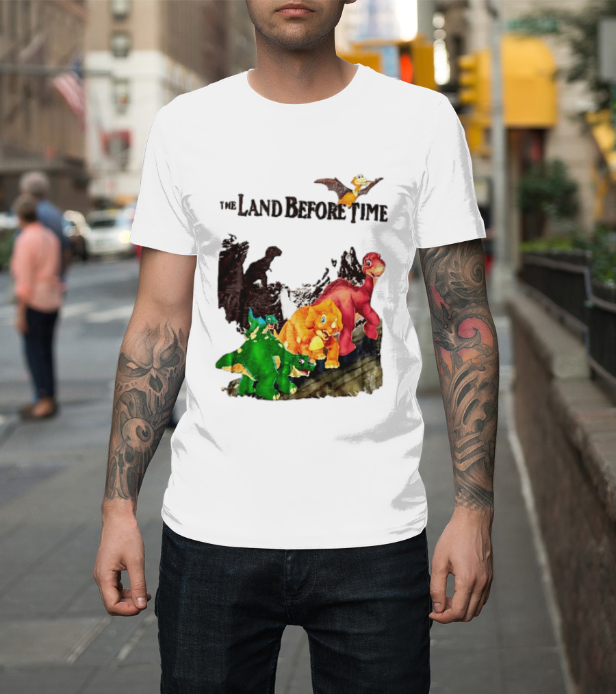 The Land Before Time Littlefoot Petrie Cera Spike Dinosaur Movie Youth T-Shirt