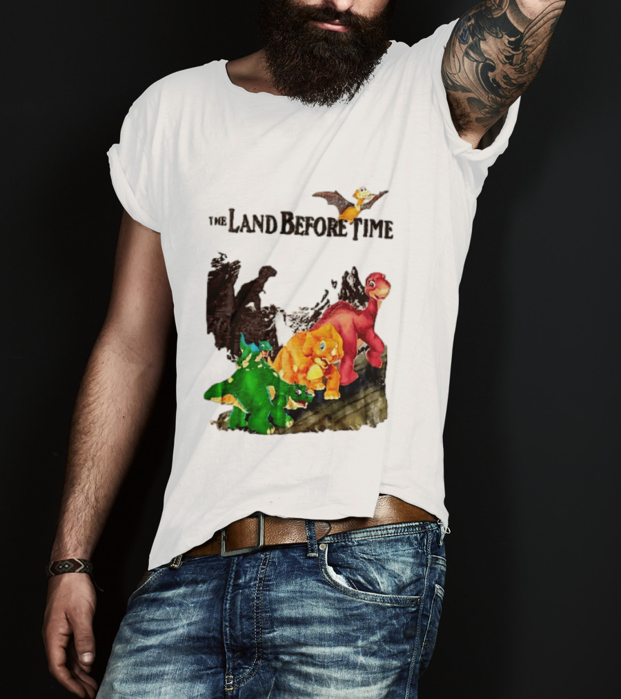 The Land Before Time Littlefoot Petrie Cera Spike Dinosaur Movie Youth T-Shirt