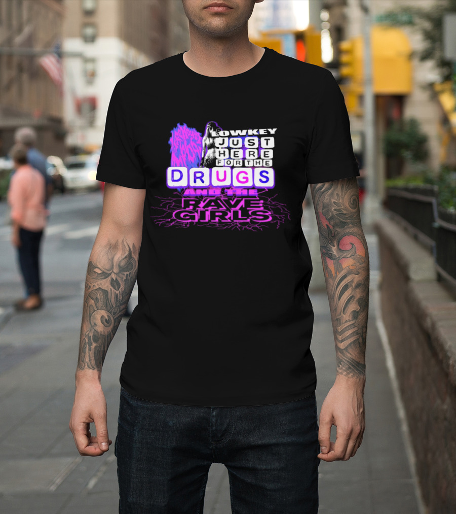 Lowkey Firehouse 666 Drugs Anti Life Rave Girls T-Shirt