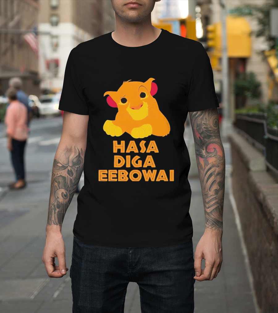 Simba Hasa Diga Eebowai Lion King Book Of Mormon T-Shirt