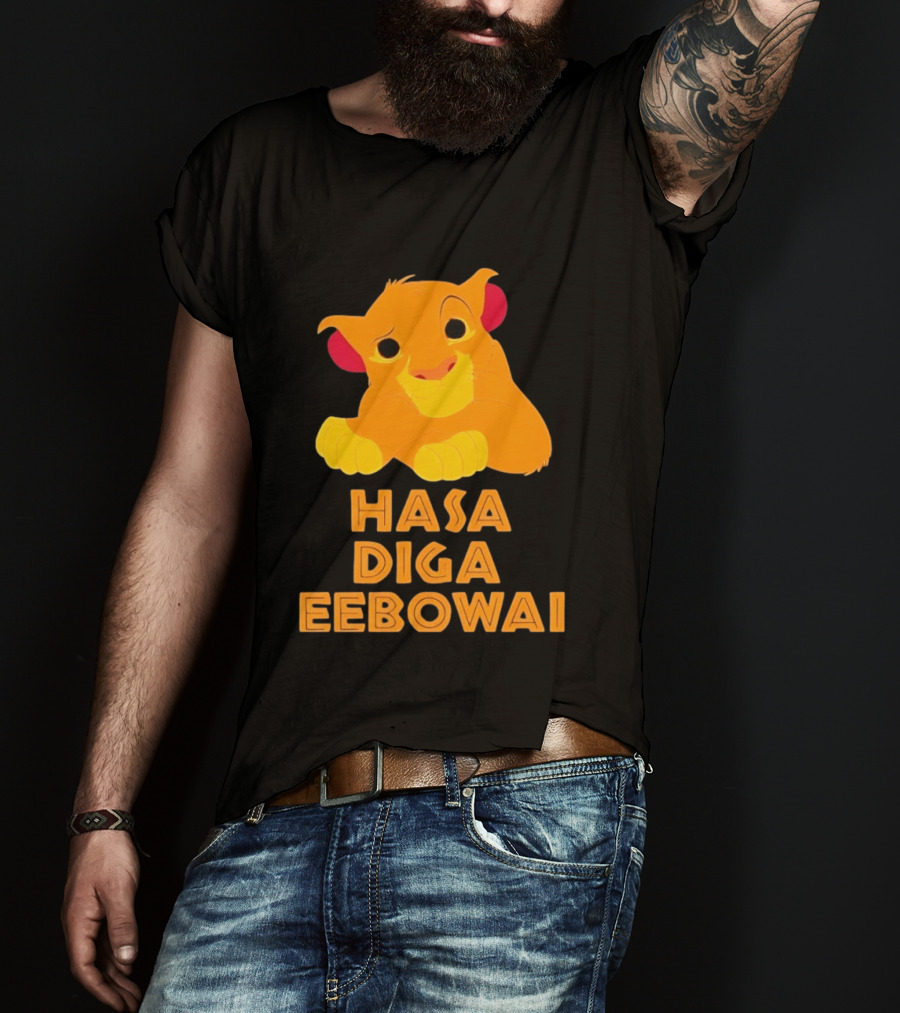 Simba Hasa Diga Eebowai Lion King Book Of Mormon T-Shirt