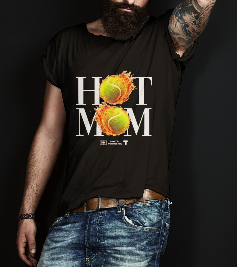 Taylor Townsend Hot Mom Tennis WTA Fiery Tennis Balls T-Shirt