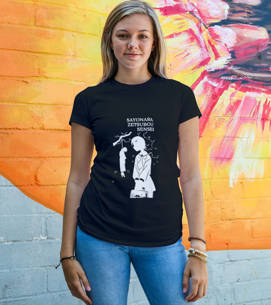 Sayonara Zetsubou Sensei Kafuka Fuura Nozomu Itoshiki T-Shirt