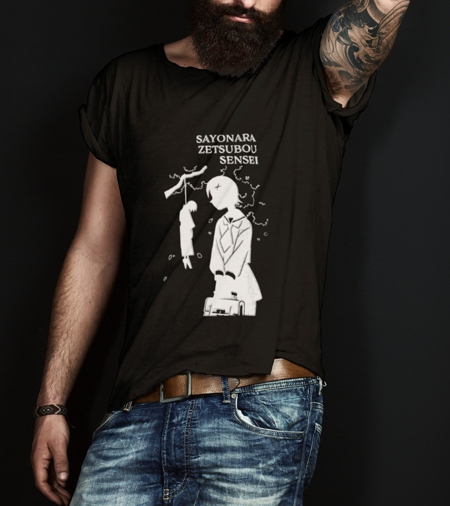 Sayonara Zetsubou Sensei Kafuka Fuura Nozomu Itoshiki T-Shirt