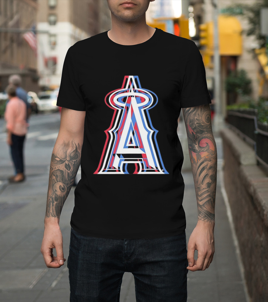 Los Angeles Angels Tri Color MLB Baseball T-Shirt