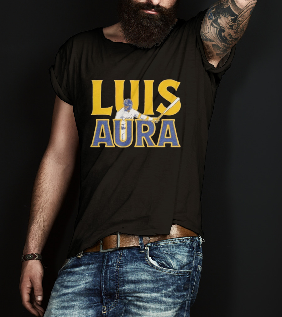 Luis Aura Luis Lara Milwaukee Brewers Player Sporting Bat T-Shirt