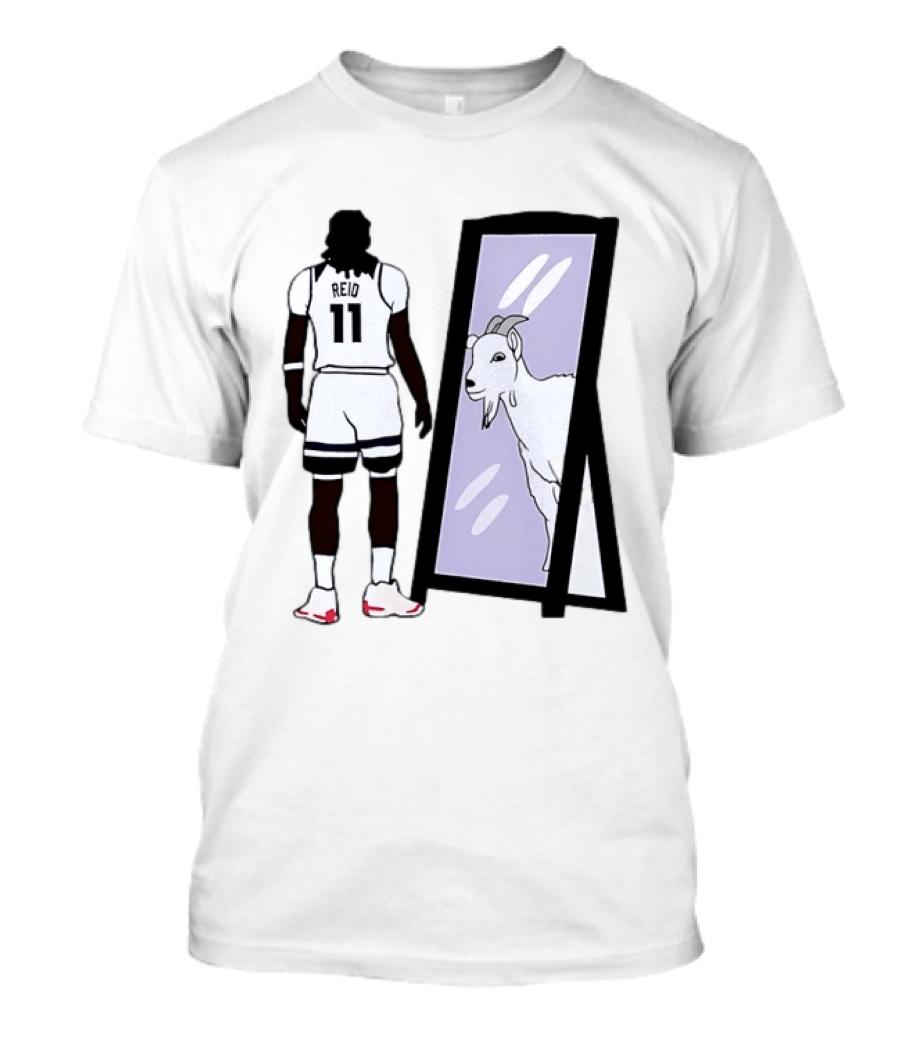 Naz Reid 11 Minnesota Timberwolves Looking Into Mirror Goat T-Shirt