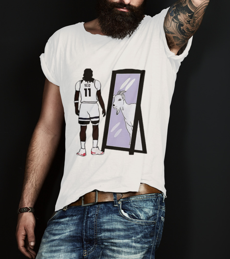 Naz Reid 11 Minnesota Timberwolves Looking Into Mirror Goat T-Shirt