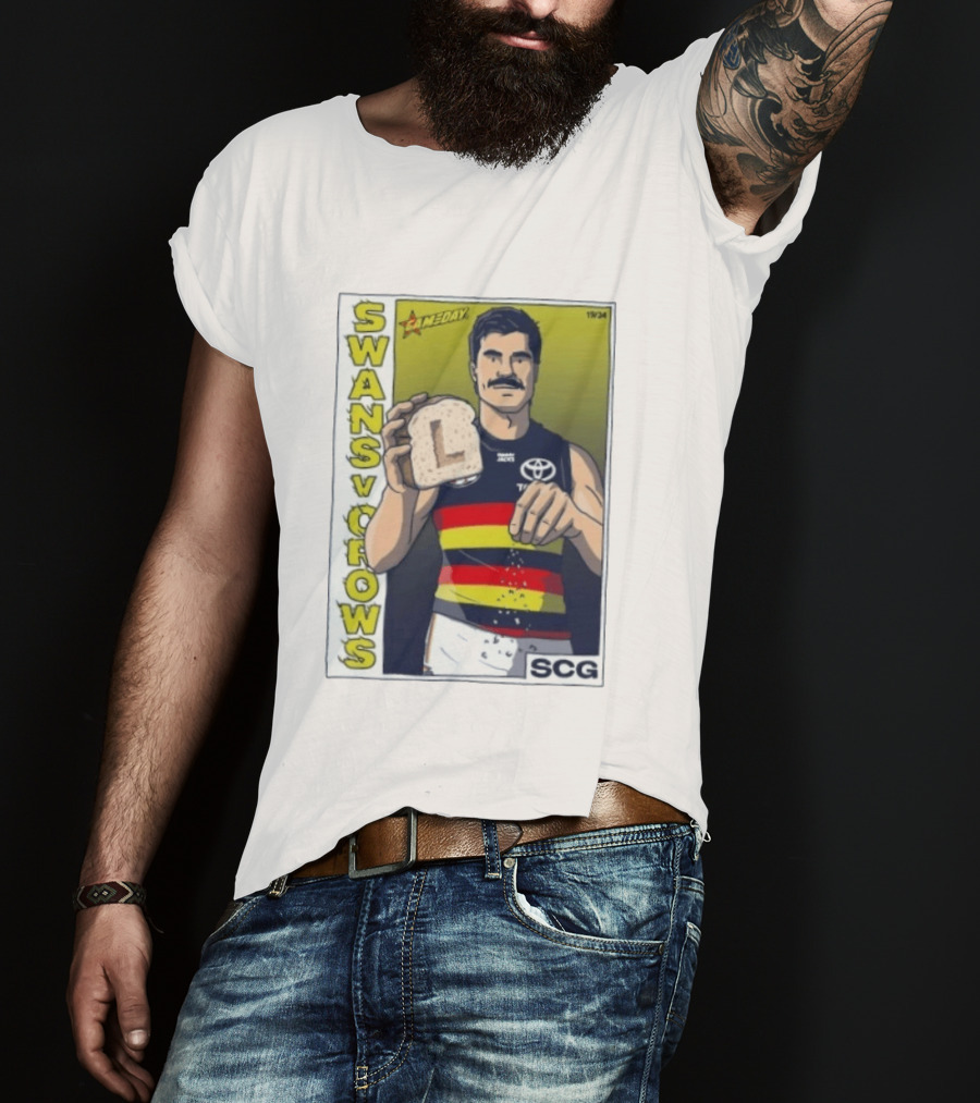 Swans Vs Crows Gameday SCG Salt Bae L Toast AFL Cartoon T-Shirt