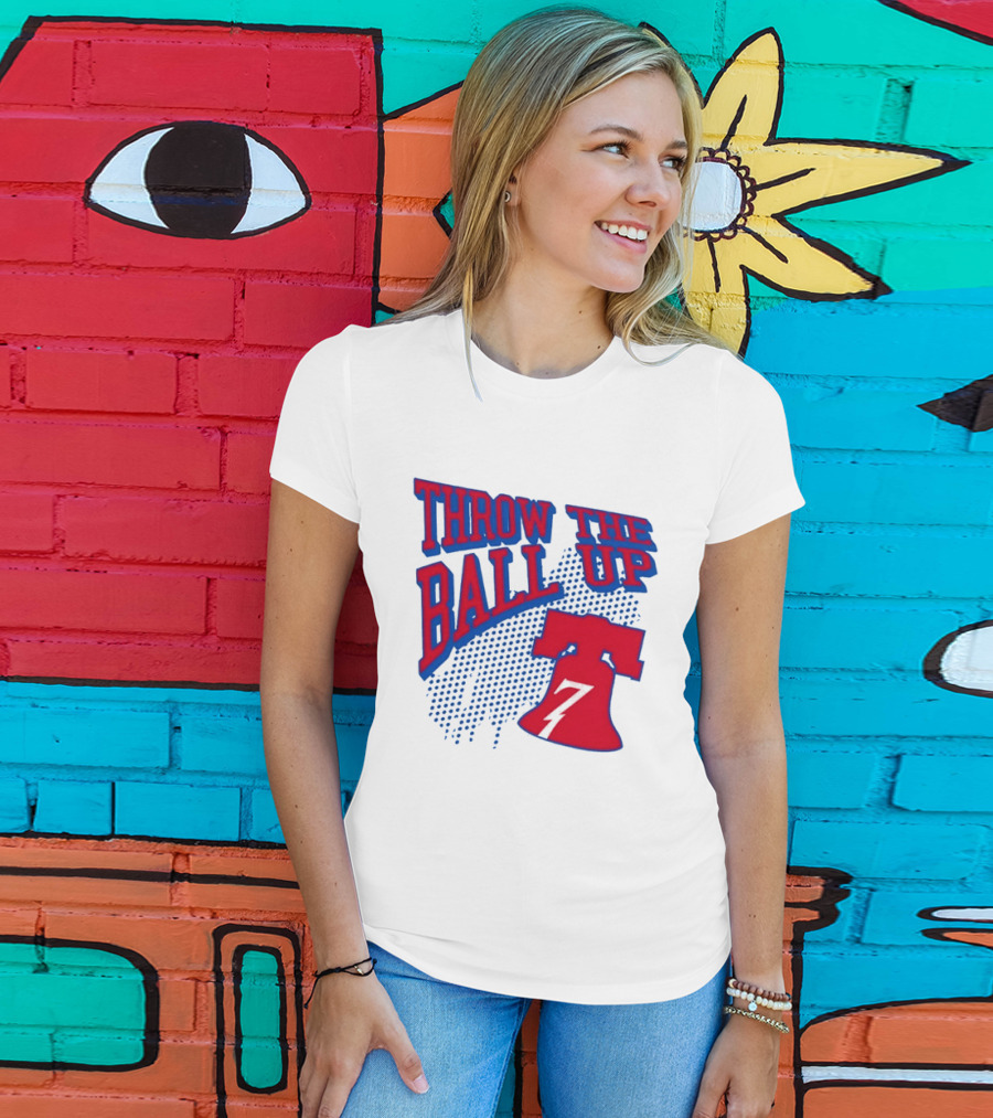 NBA Philadelphia 76ers Throw The Ball Up Liberty Bell T-Shirt