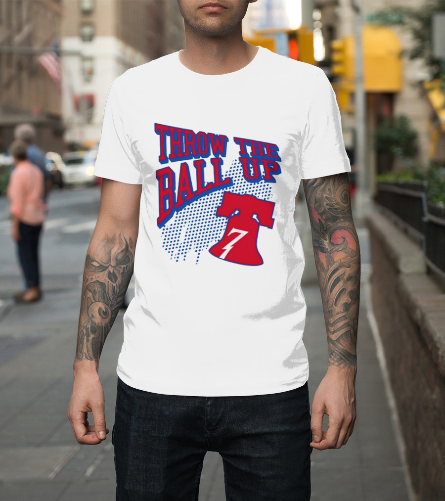NBA Philadelphia 76ers Throw The Ball Up Liberty Bell T-Shirt
