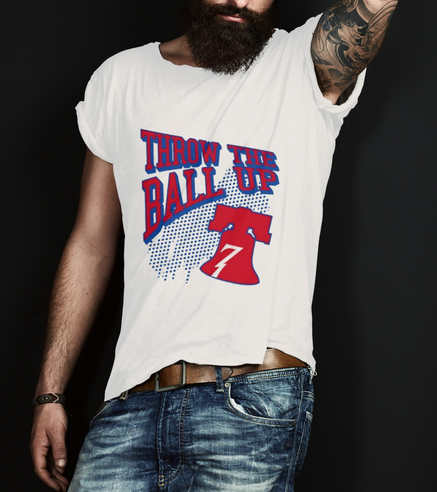 NBA Philadelphia 76ers Throw The Ball Up Liberty Bell T-Shirt