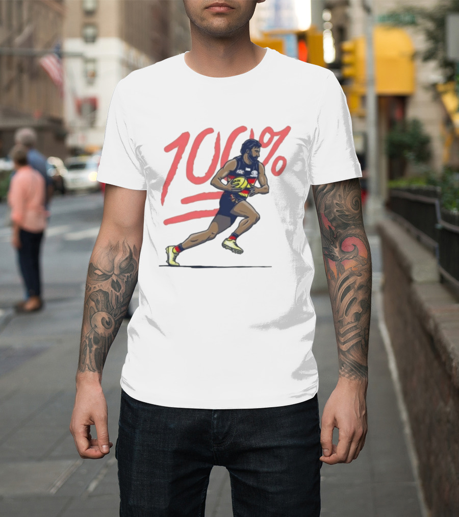 Wayne Milera 100% Adelaide Crows AFL Australian Football League Player T-Shirt