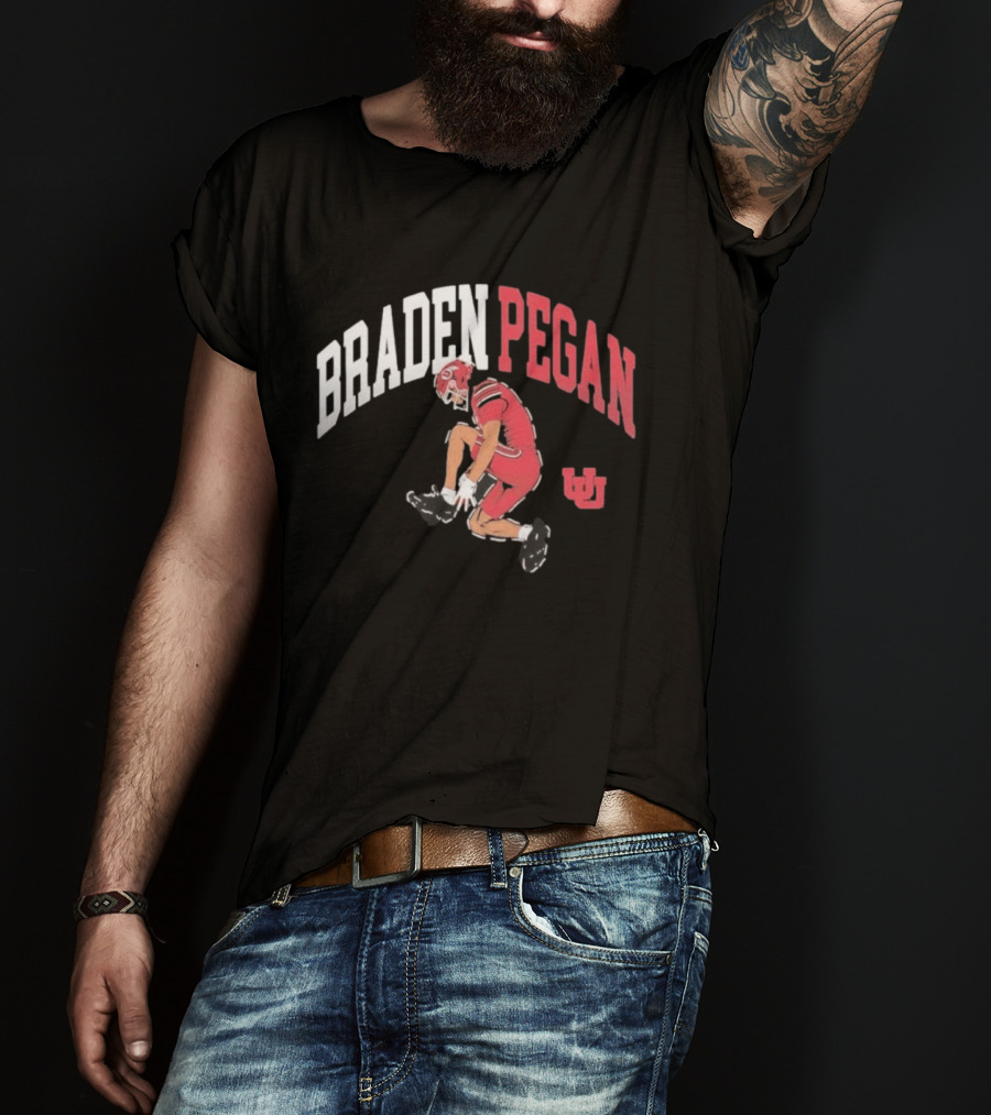 Braden Pegan Utah Utes Football Comic T-Shirt
