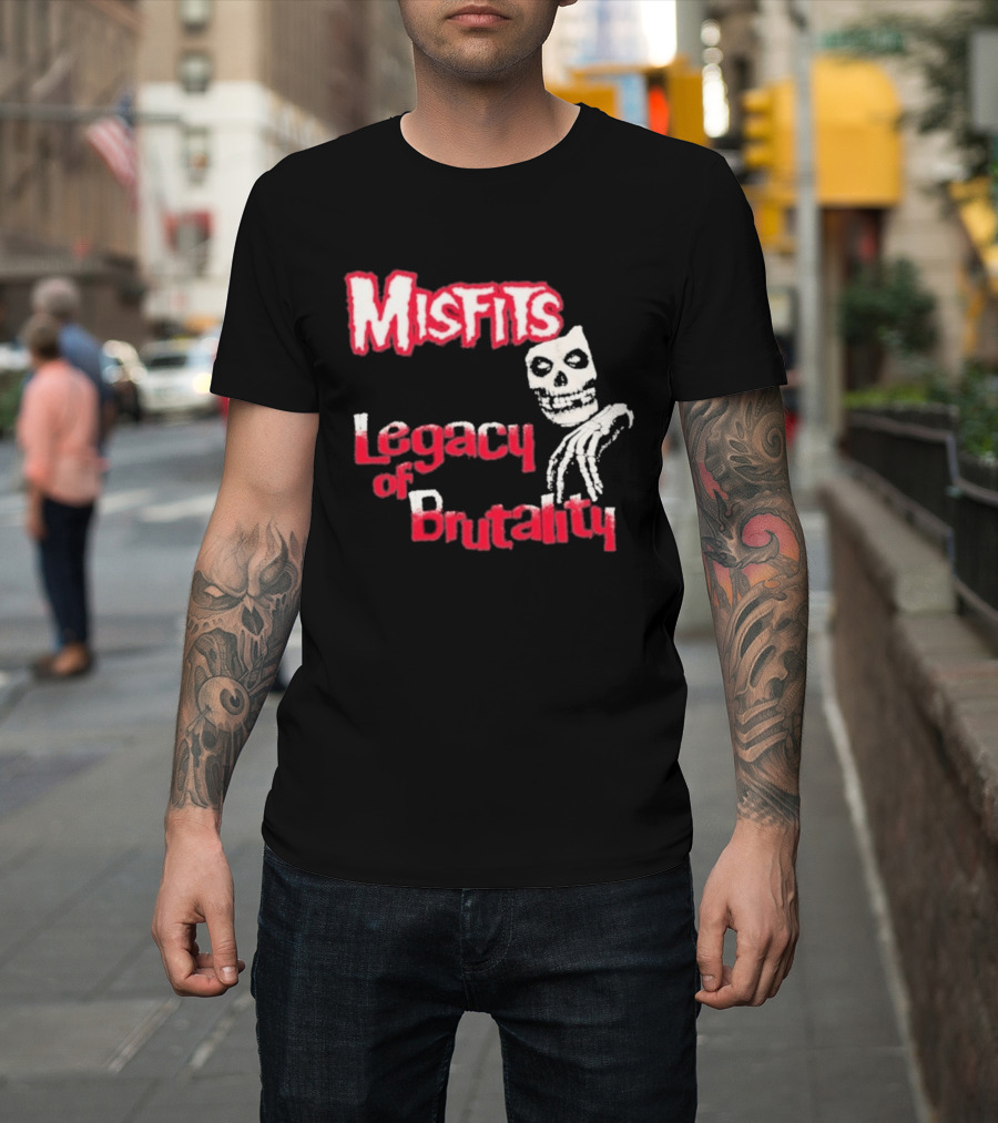 Misfits Legacy Of Brutality Skull Punk Rock T-Shirt