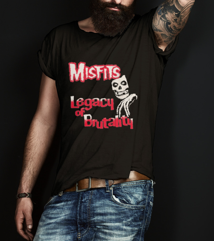 Misfits Legacy Of Brutality Skull Punk Rock T-Shirt