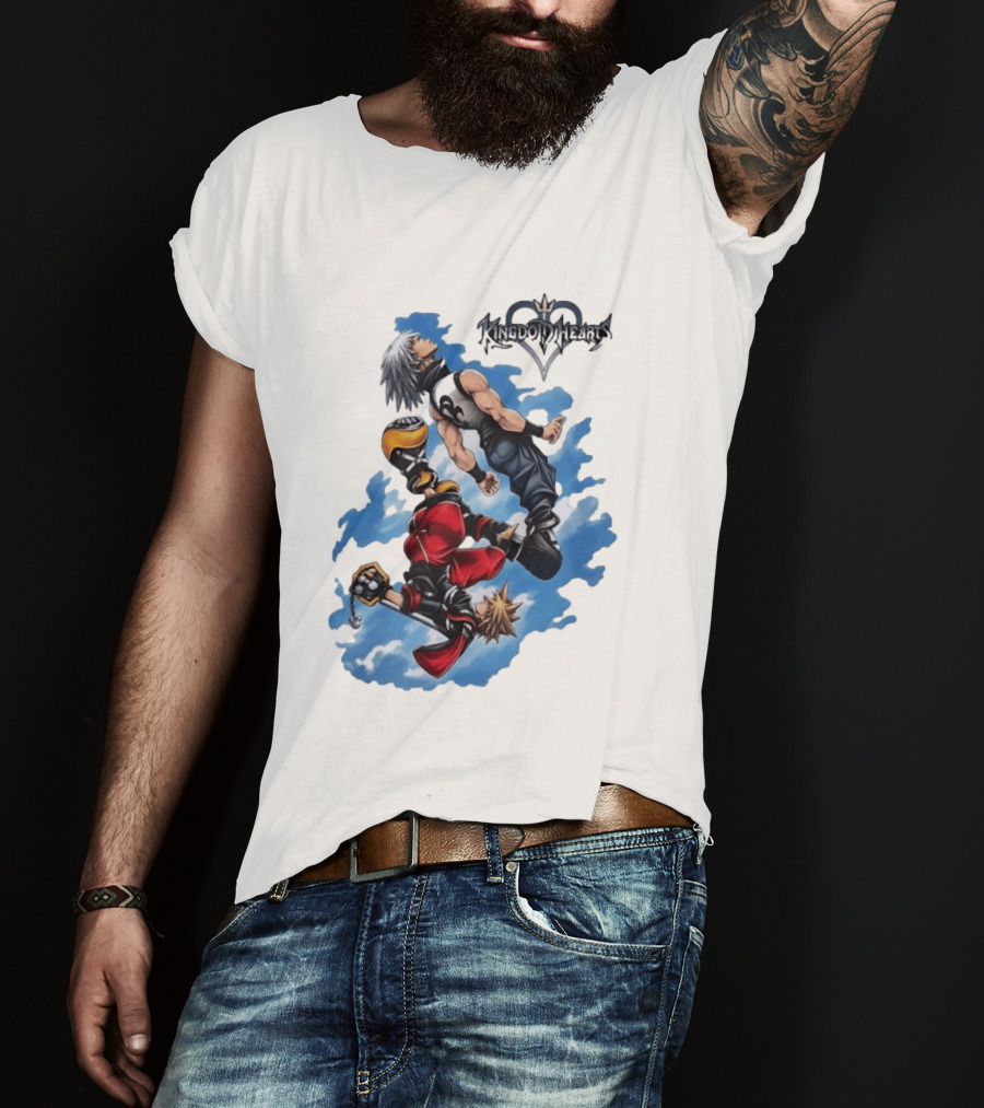 Kingdom Hearts Sora Riku Sky Square Enix T-Shirt