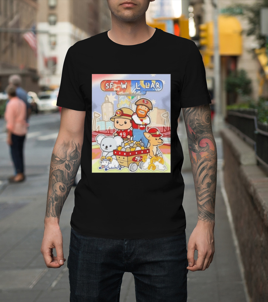 San Francisco 49ers Dig Up A Win SF W L LAR Australia T-Shirt