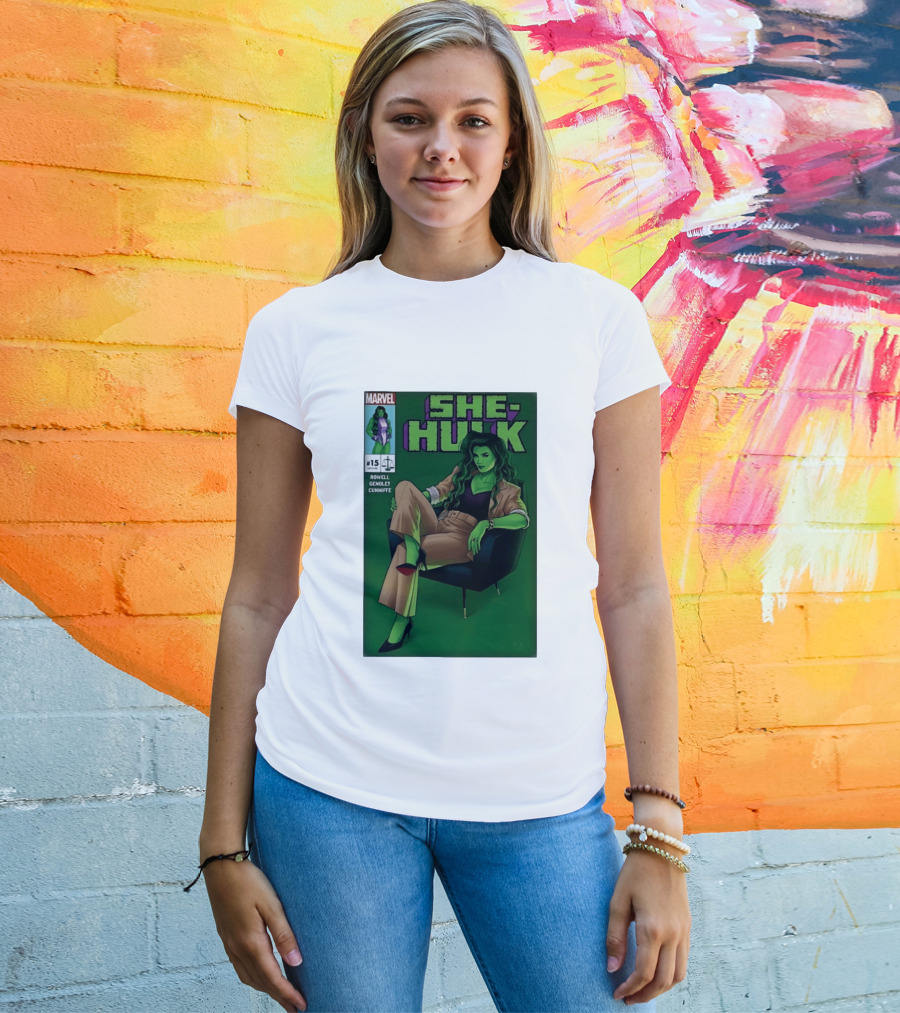 Marvel She Hulk Issue 15 Comic Book Cover Rowell Genolet Cunniffe T-Shirt