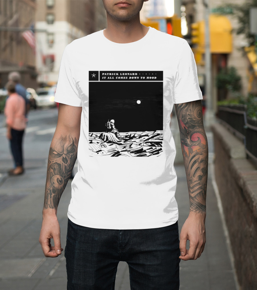 Patrick Leonard It All Comes Down To Mood Moonlit Ocean Scene T-Shirt