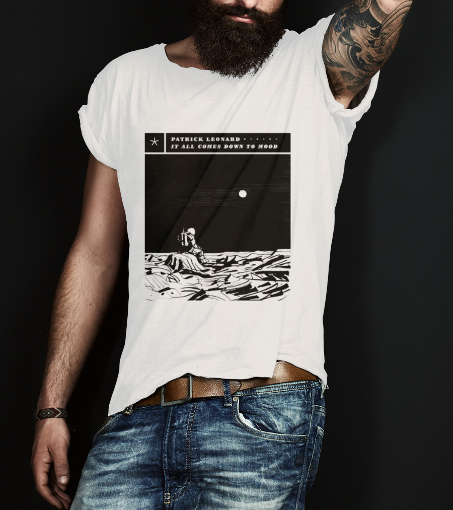 Patrick Leonard It All Comes Down To Mood Moonlit Ocean Scene T-Shirt