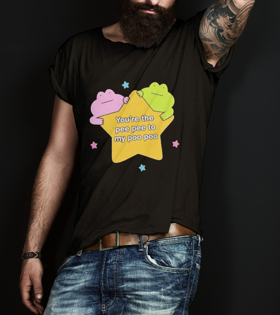 You're The Pee Pee To My Poo Poo Frogs Star Cute Pastel Kawaii Frogs T-Shirt