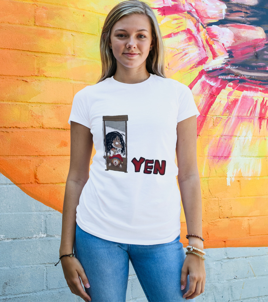 Yen Guillotine Clown Head Cartoon T-Shirt