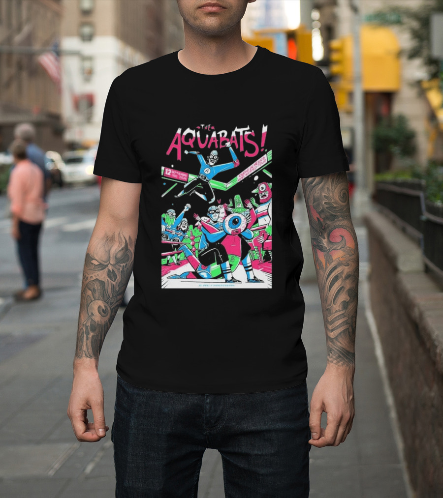 The Aquabats September 12 2026 Mexico City Comic Style Concert T-Shirt