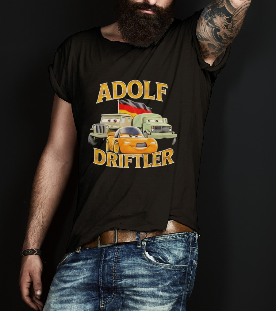 Adolf Driftler German Car Cartoon T-Shirt
