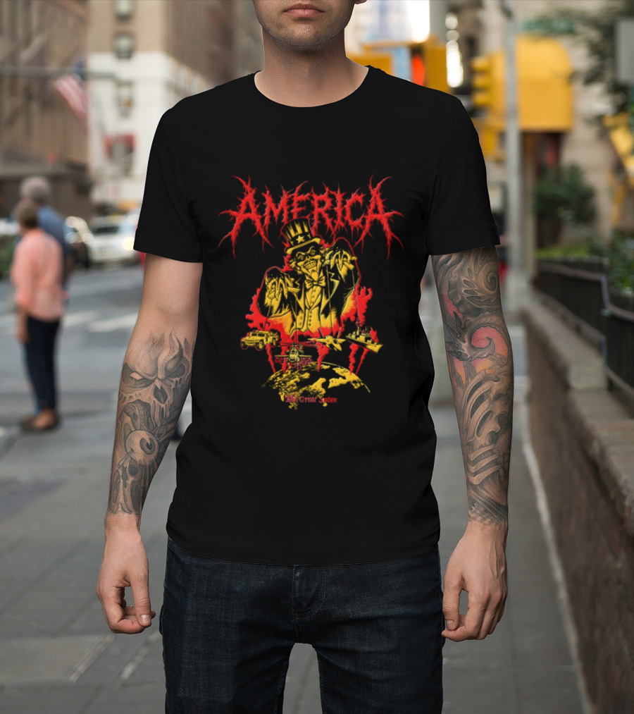 America The Great Satan Uncle Sam Puppet Master T-Shirt