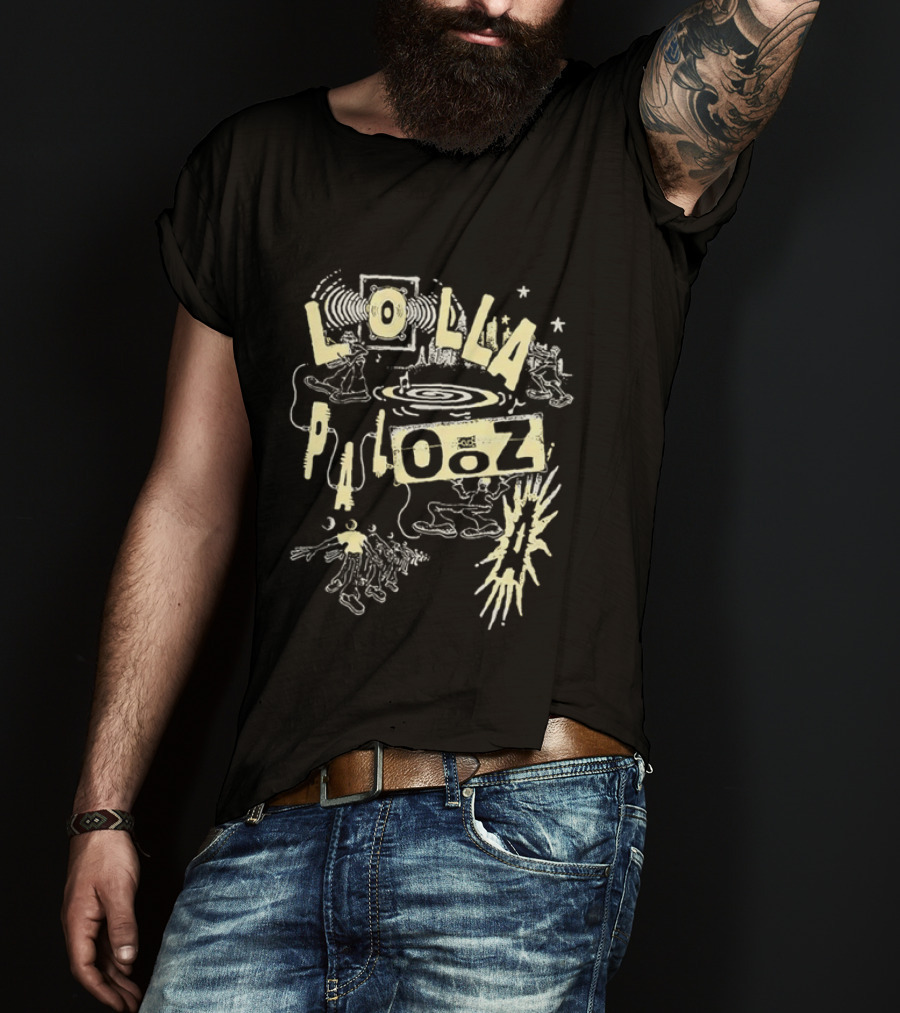 Lollapalooza Music Festival Concert Alternative Rock Decorative T-Shirt