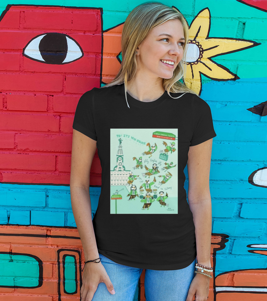Yo It's Win O' Philadelphia Eagles Fly Eagles Fly On The Road To Victory Lincoln Financial Field T-Shirt