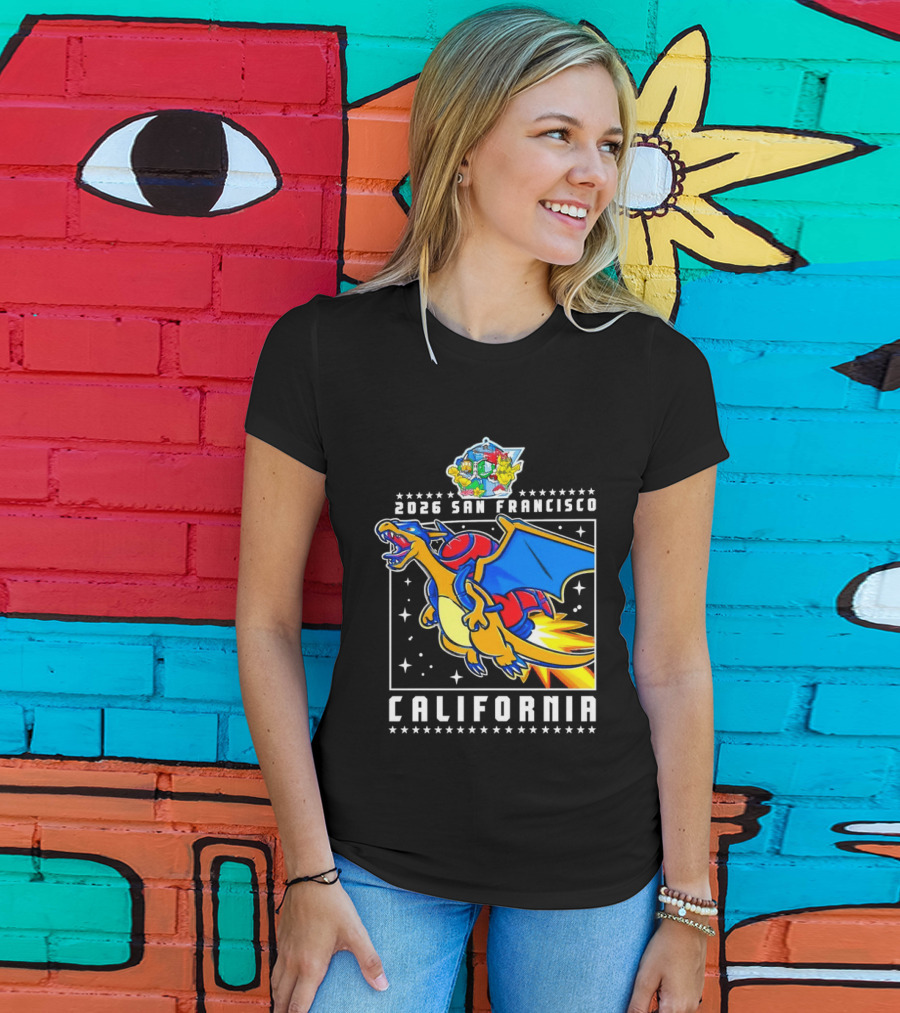 Pokémon Worlds 2026 Charizard San Francisco California T-Shirt