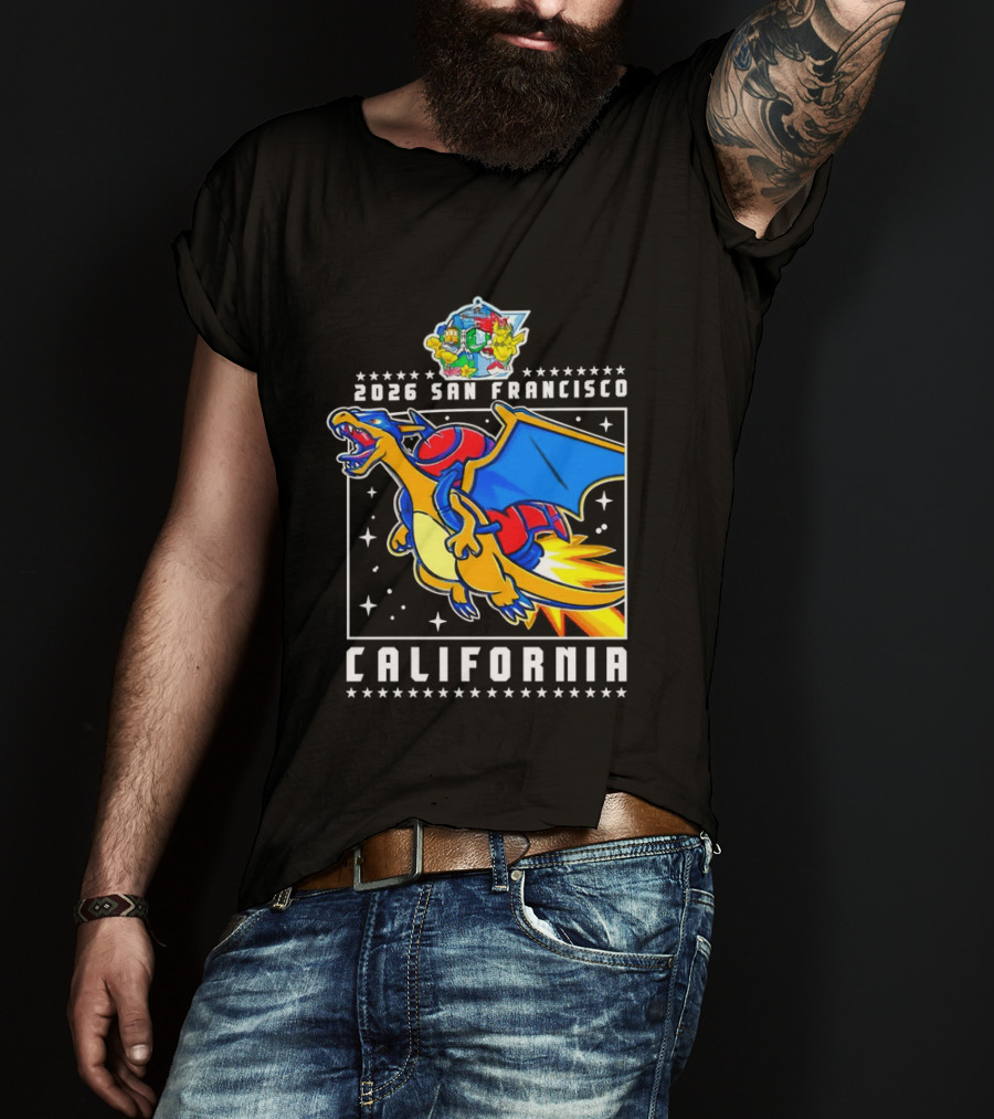 Pokémon Worlds 2026 Charizard San Francisco California T-Shirt
