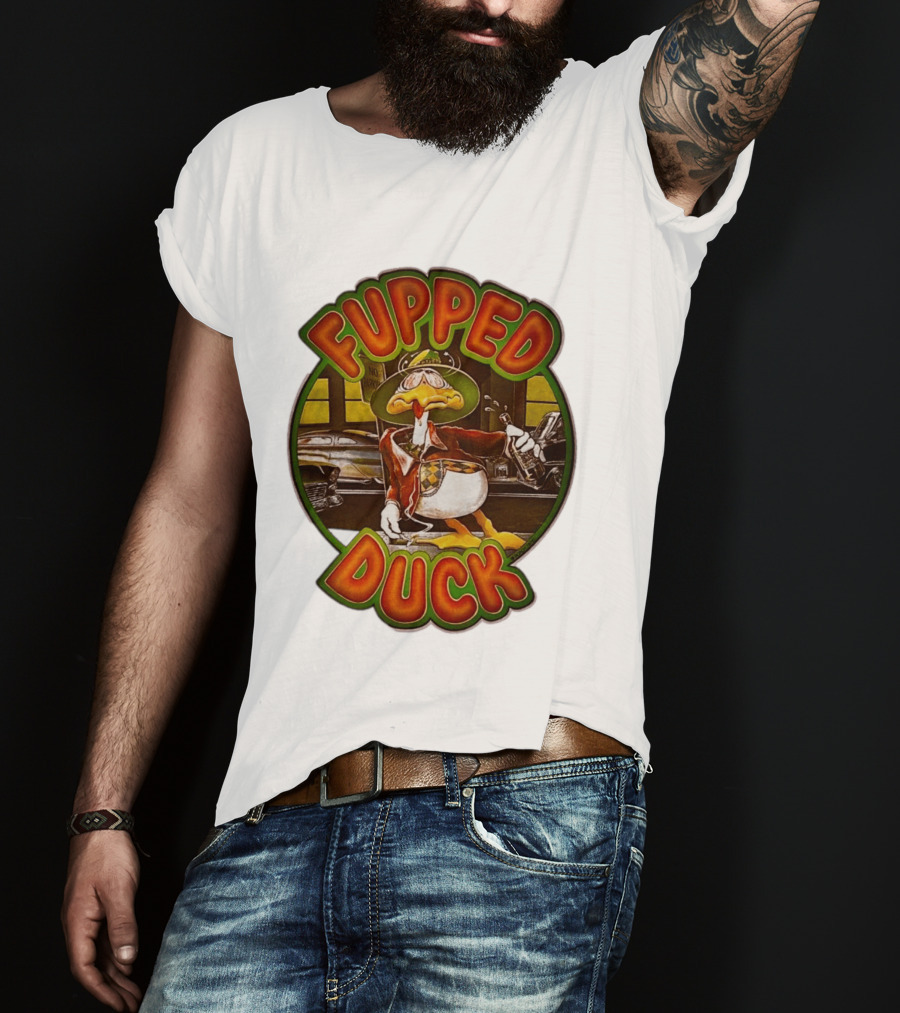 Fupped Duck Vintage Style 1979 Tipsy Cartoon Nostalgia T-Shirt