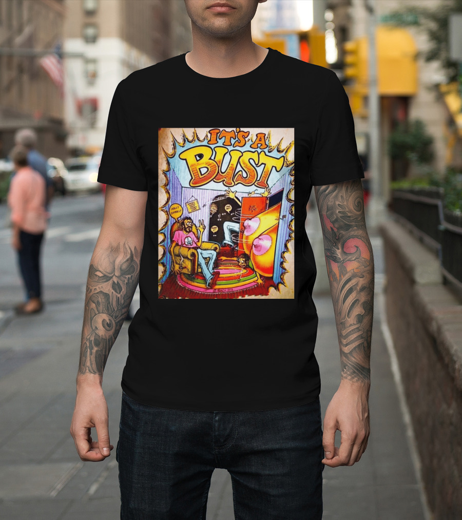 It's A Bust 1975 Zap Comix Cartoon Explosion T-Shirt