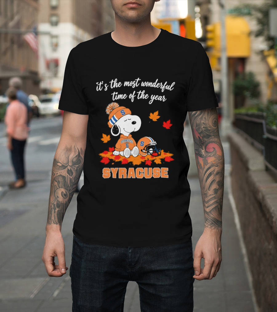 Snoopy It's The Most Wonderful Time Of The Year Syracuse T-Shirt